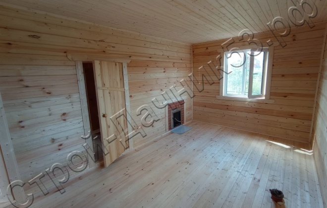 4 Брусовая баня  Б-34, 6х9м, 94.5 М², Московская область, Дмитровский район, деревня Совельево. (15)